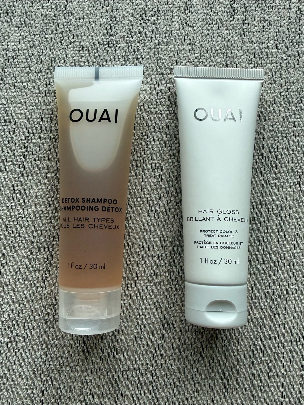 Ouai Detox Shampoo and Hair Gloss Treatment Travel Size Duo